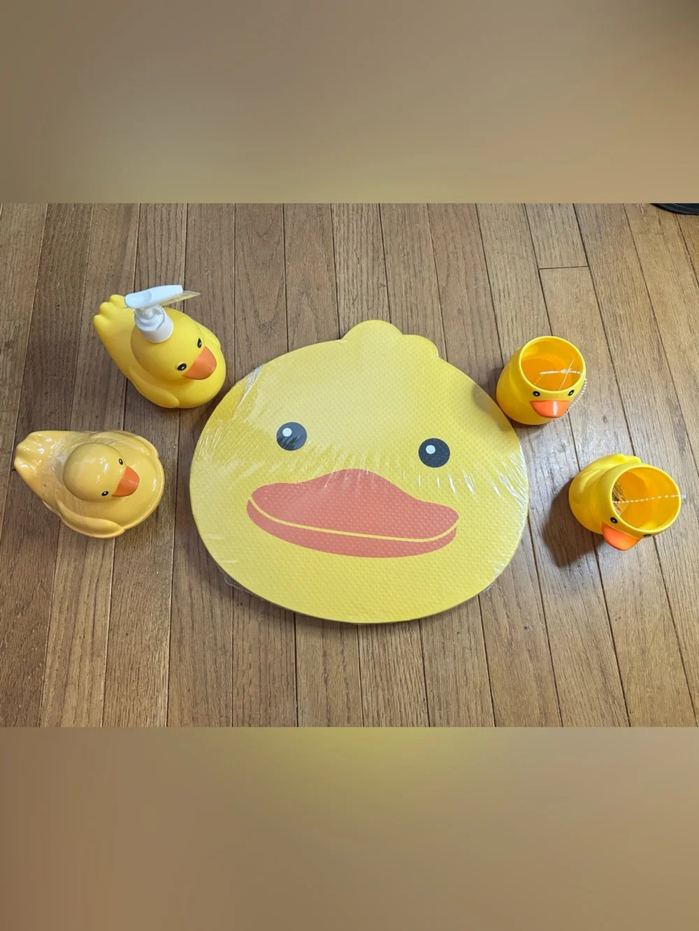 Target Yellow Rubber Duck Bath Accessory Set
